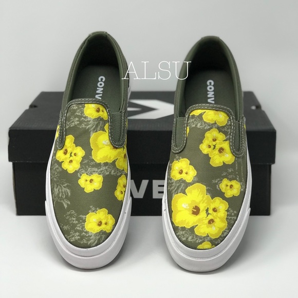 Converse Shoes - Converse One Star CC Slip On Field Yellow Green W